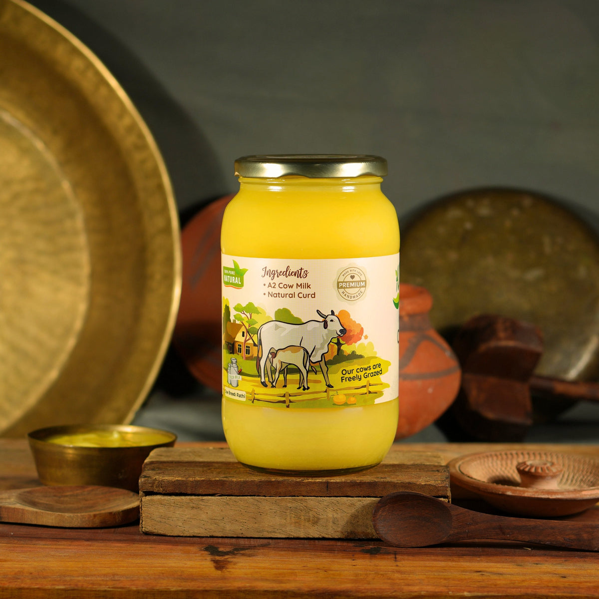 Kasutam A2 Desi Cow Bilona Ghee | Grocsy