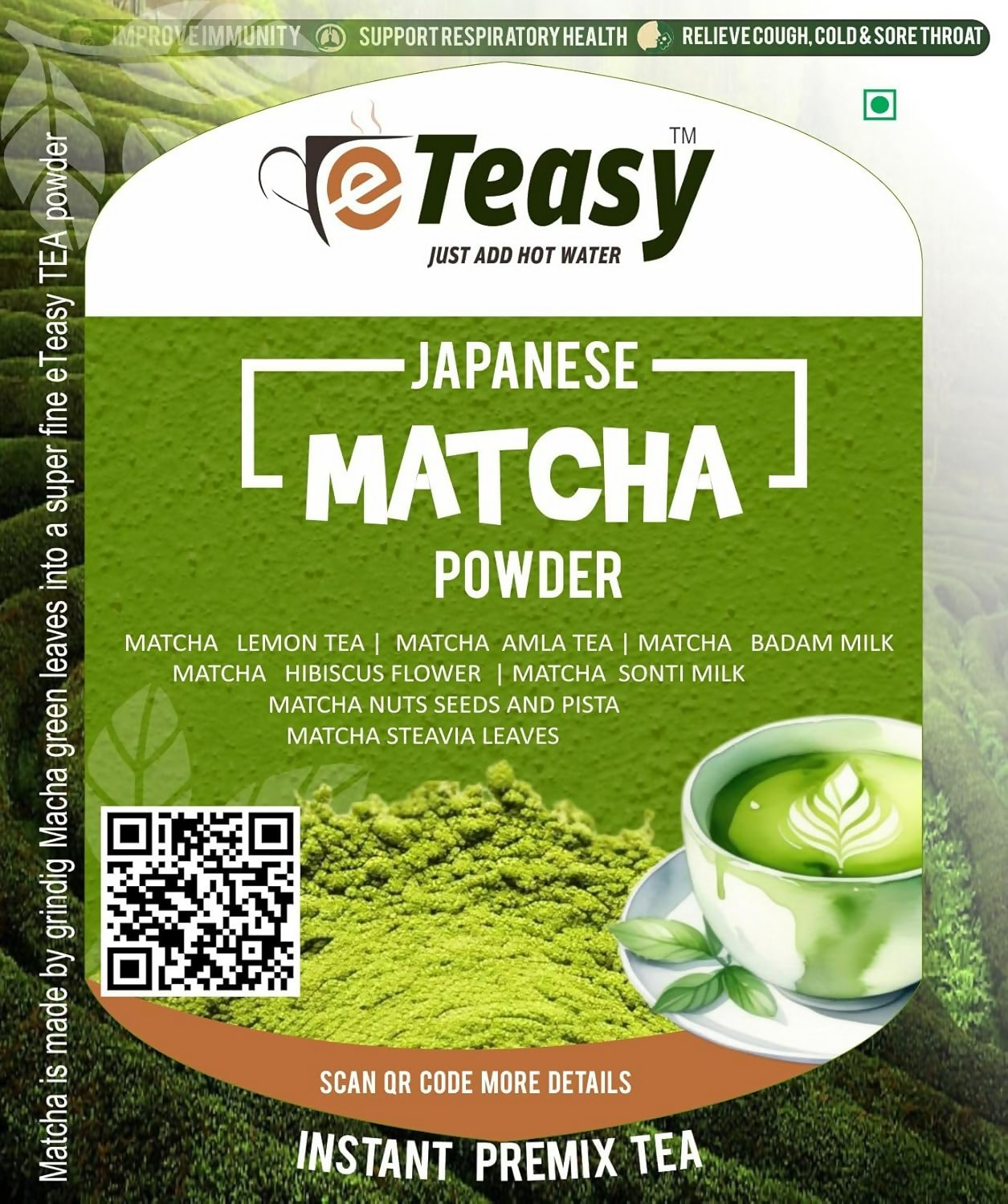 Eteasy Japanese Ceremonial Grade Matcha Honey Lemon Juice Green Tea | Grocsy