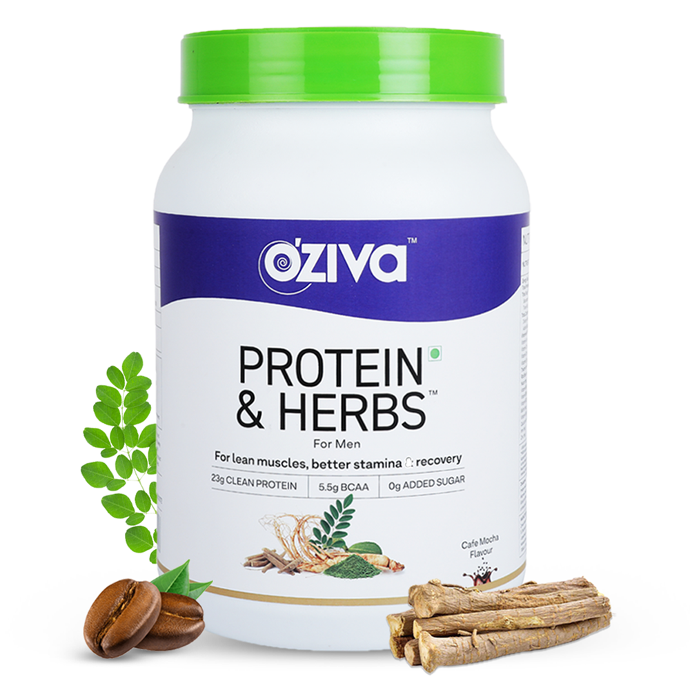 OZiva Protein & Herbs for Men | Grocsy