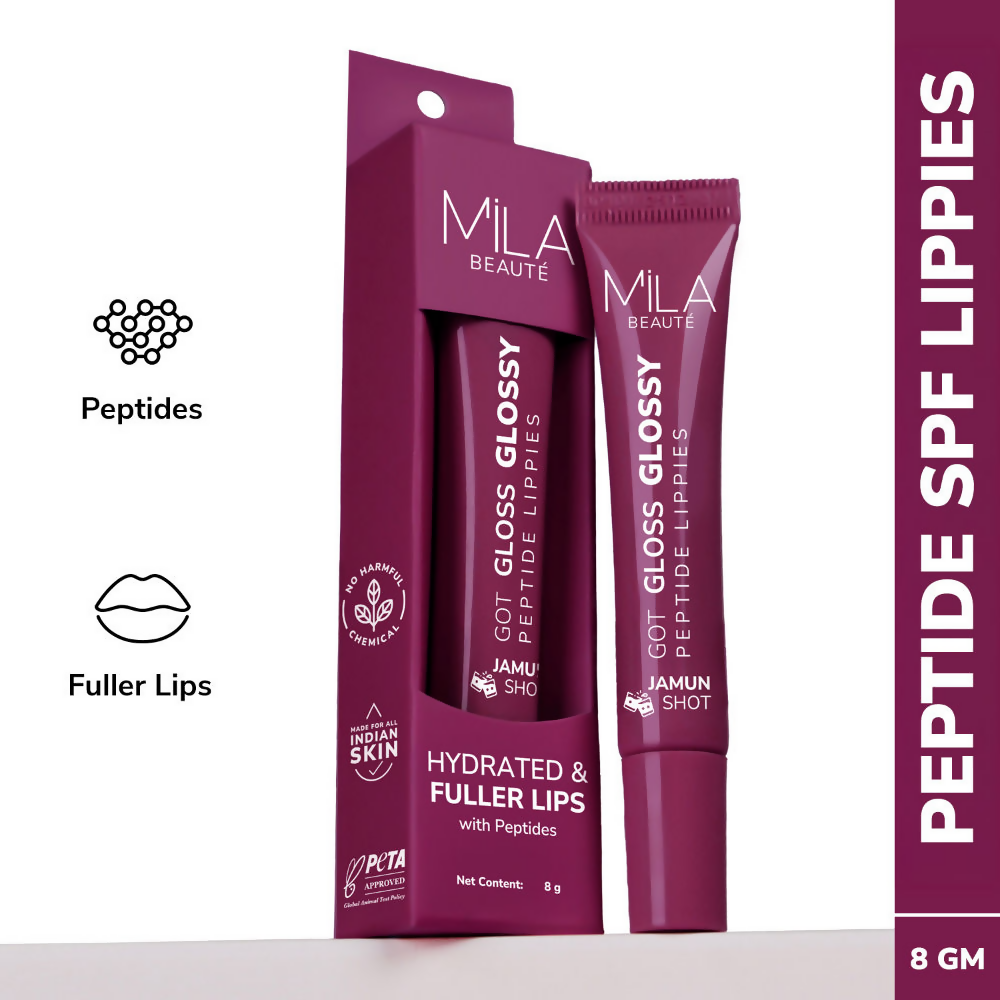 Mila Beaute Got Gloss Peptide Lippies - Jamun Shot | Grocsy