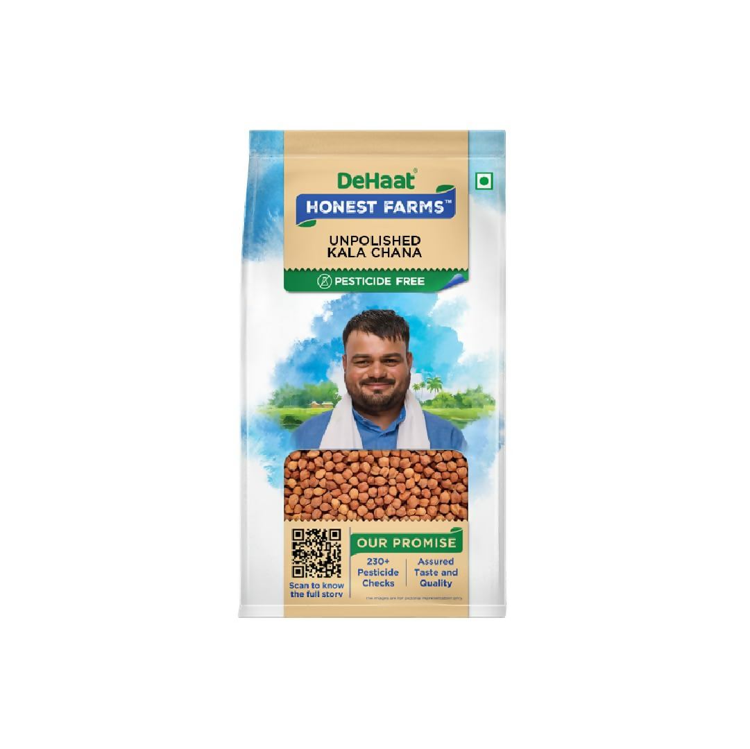 Dehaat Honest Farms Unpolished Kala Chana - Pesticide Free | Grocsy