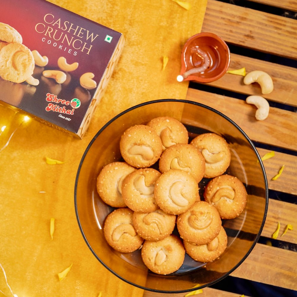 Shree Mithai Cashew Crunch Cookies | Grocsy