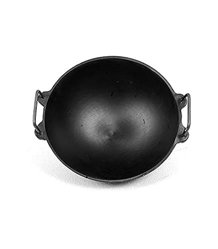 Elles Cast Iron Kadai Large Size 10 Inch (Perfect for 4 Member Family) | Grocsy
