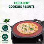 The Indus Valley Super Smooth Cast Iron Tawa,Pre-seasoned, Nonstick, 100% Pure, Toxin-free, Induction, 28/30.5cm, 2.8/2.9kg | Grocsy