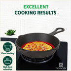 The Indus Valley CASTrong Cast Iron Cookware Set: Tawa+ Kadai+ Fry Pan, Kitchen Set for Home, Pre-seasoned, 100% Pure, Toxin-free, Tadka Pan | Grocsy
