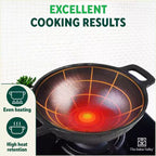The Indus Valley Super Smooth Cast Iron Set: Frypan+ Kadai+ Tawa, Kitchen set for Home, Nonstick, 100% Pure,Toxin-free, Tadka Pan | Grocsy