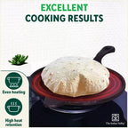 The Indus Valley Super Smooth Cast Iron Tawa, Long Handle,Pre-seasoned, Nonstick, 100% Pure, Toxin-free, Induction,Spatula, 25.4cm, 1.8kg | Grocsy