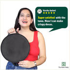 The Indus Valley CASTrong Cast Iron Roti/Dosa Tawa, Pre-seasoned, Nonstick, 100% Pure, Toxin-free, Gas & Induction,Spatula, 30.2cm, 2.4kg | Grocsy