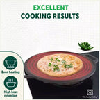 The Indus Valley CASTrong Cast Iron Roti/Dosa Tawa, Pre-seasoned, Nonstick, 100% Pure, Toxin-free, Gas & Induction,Spatula, 30.2cm, 2.4kg | Grocsy