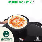 The Indus Valley Super Smooth Cast Iron Set: Kadai+ Tawa+ Frypan, Kitchen set for Home, Nonstick, 100% Pure, Toxin-free, Tadka Pan | Grocsy