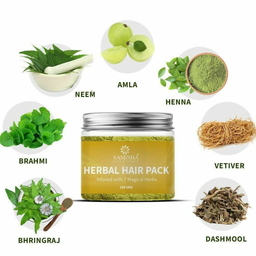 Samisha Herbal Hair Pack | Grocsy