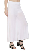 Asmaani White Color Lycra Fabric Flared Palazzo | Grocsy