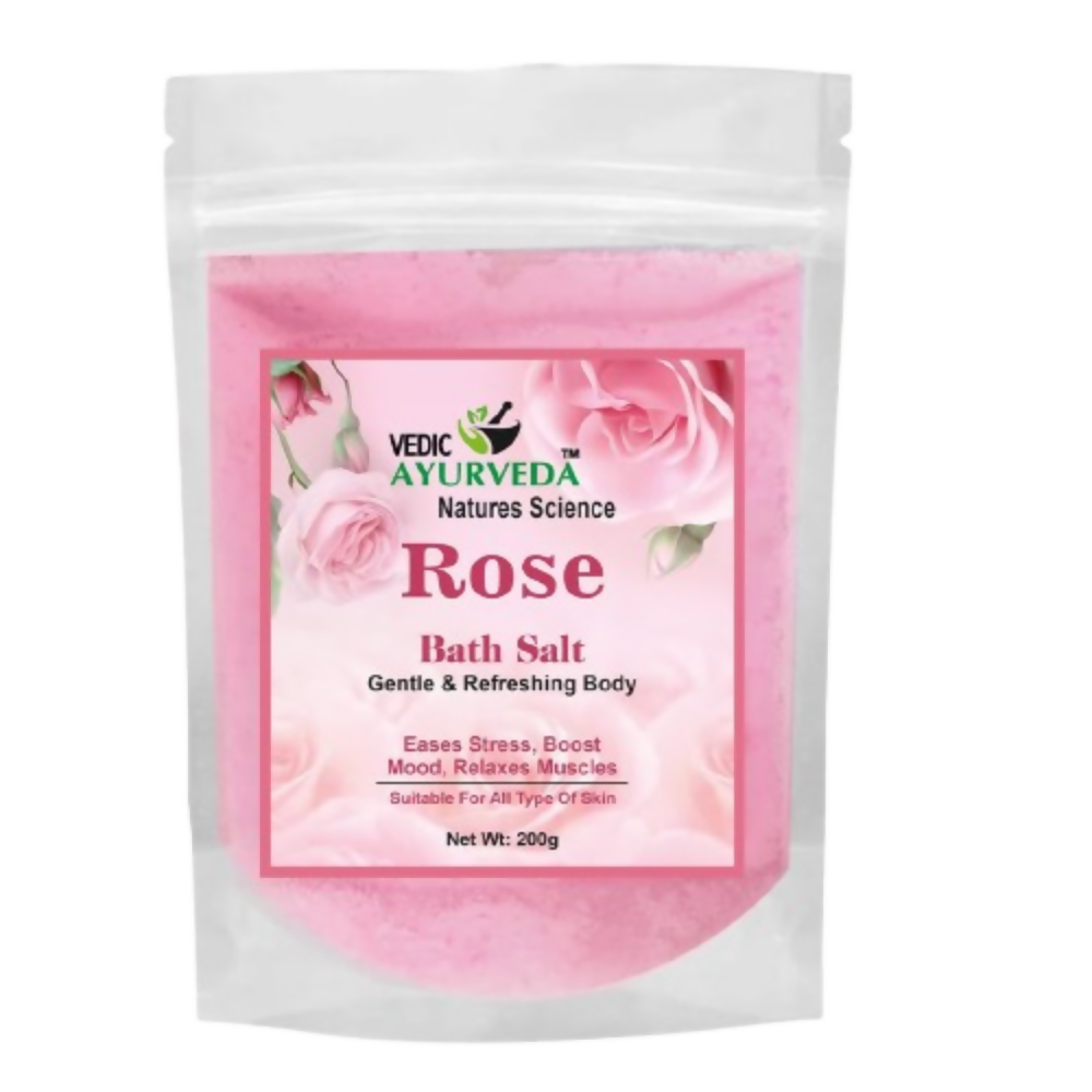 VedicAyurveda Mogra & Rose Bath Salt | Grocsy