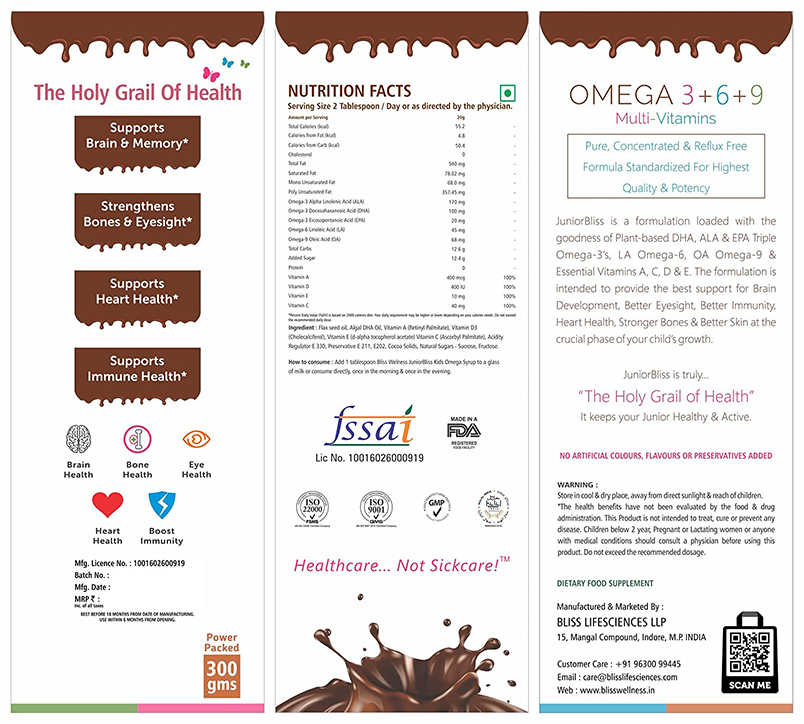 Bliss Welness Kids Omega Chocolate | Grocsy