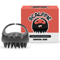 Scalppie Silicon Hair Scalp Massager & Shampoo Brush Scrub For Hair Growth & Anti Dandruff - Black | Grocsy