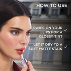 L'Oreal Paris Hyaluron Tint Lip Stain Serum Weightless Color - 635 Worth It Medium | Grocsy