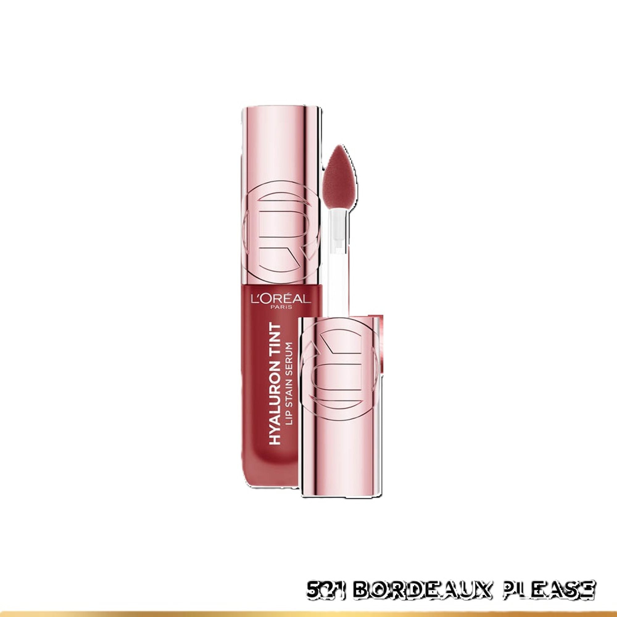 L'Oreal Paris Hyaluron Tint Lip Stain Serum Weightless Color - 521 Bordeaux Please | Grocsy
