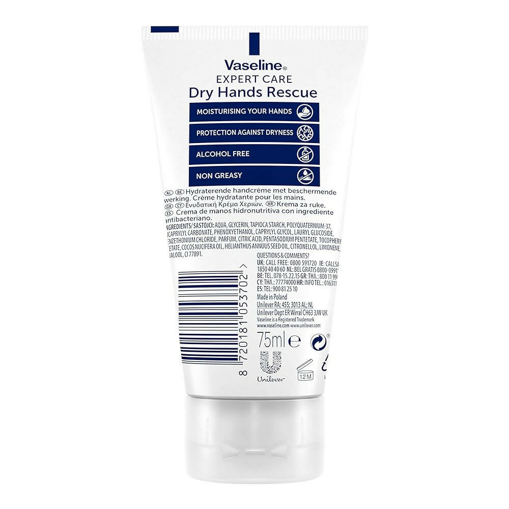 Vaseline Dry Hands Rescue 2in1 Hand Cream | Grocsy