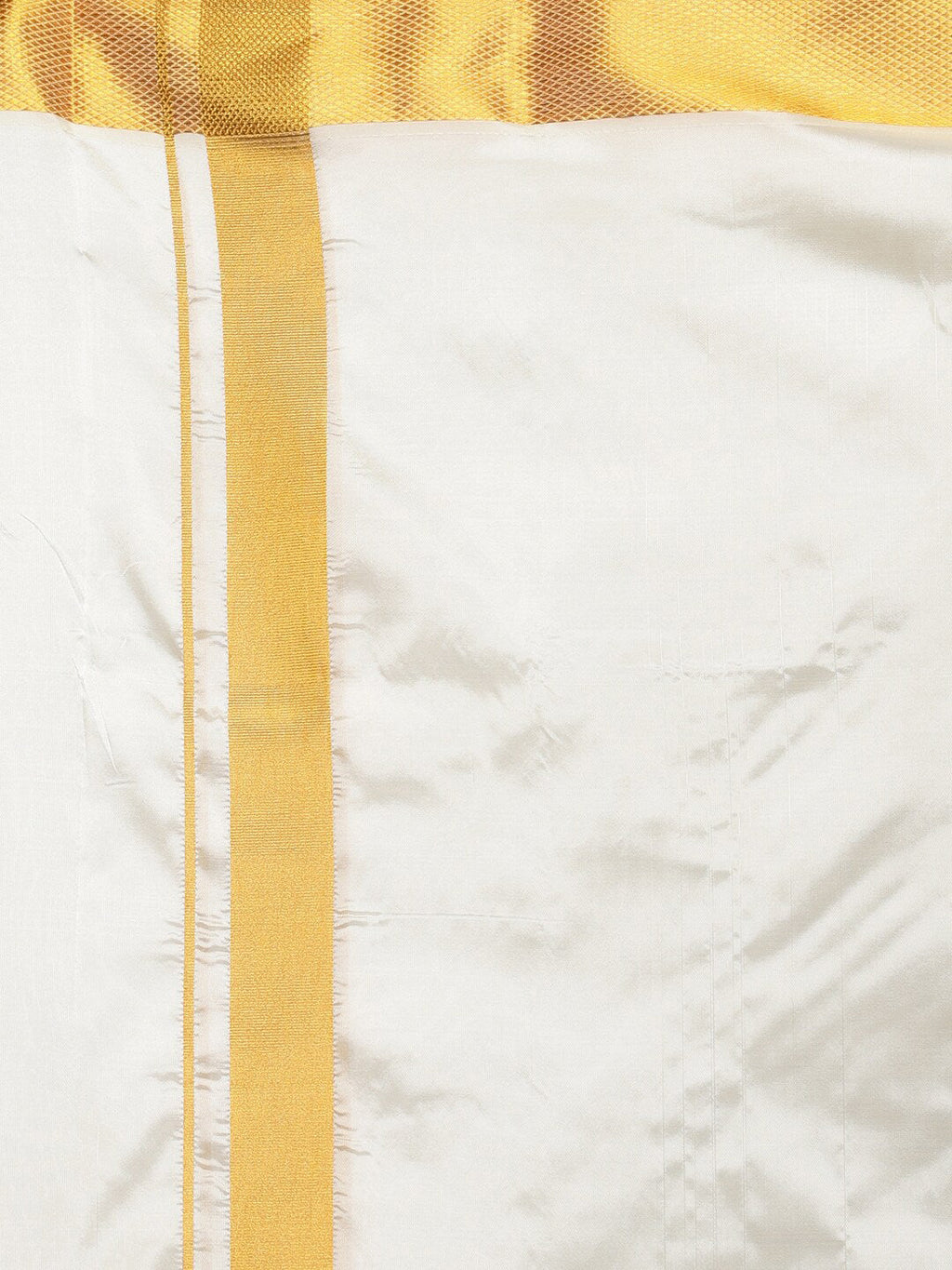 Sethukrishna Men Cream-Coloured Solid Dhoti | Grocsy