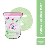 Makeup Revolution Bubble Tea Matcha Tea Bubble Sheet Mask - Matcha Green | Grocsy