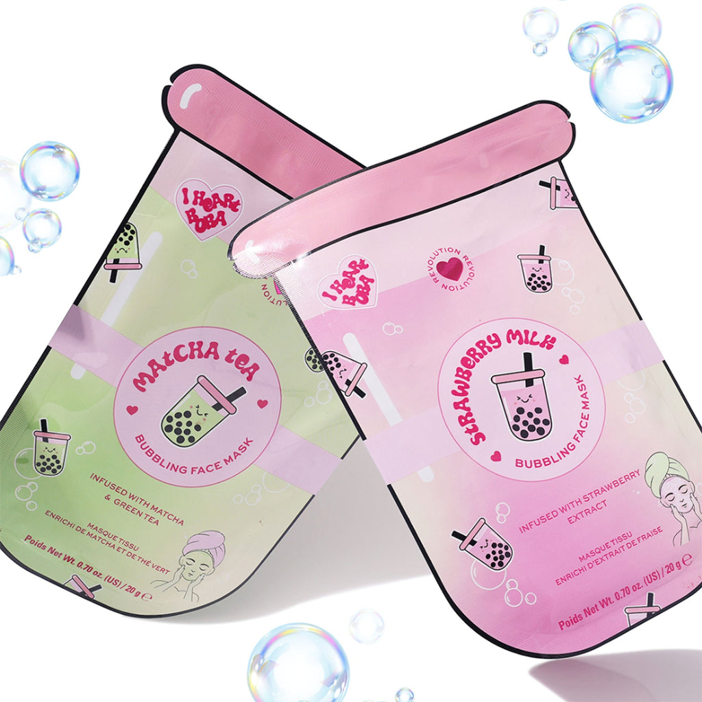 Makeup Revolution Bubble Tea Matcha Tea Bubble Sheet Mask - Matcha Green | Grocsy