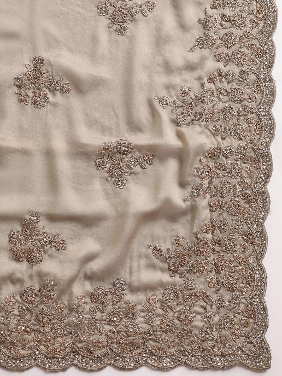 kasee Sequinned Embellished Pure Silk Saree | Grocsy