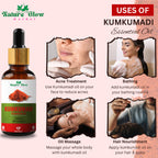 Nature Glow Herbal Kumkumadi & Basil Essential Oil Combo | Grocsy