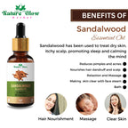 Nature Glow Herbal Sandalwood & Termaric Aromatherapy Oil Combo | Grocsy