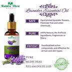 Nature Glow Herbal Lavender & Cedarwood & Turmeric Essential Oil Combo | Grocsy