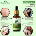 Nature Glow Herbal Rosemary & Sandalwood & Basil Essential Oil Combo | Grocsy