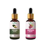Nature Glow Herbal Finest And Freshest Avocado & Grapeseed Facial Oil Combo | Grocsy