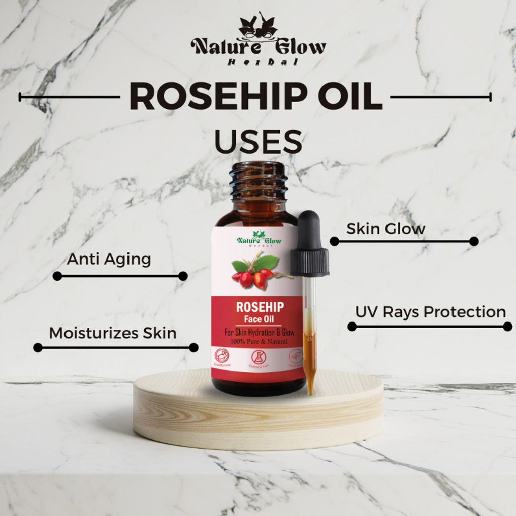Nature Glow Herbal Apricoat & Rosehip Facial Oil Combo | Grocsy