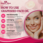 Nature Glow Herbal Grapeseed, Argan & Rosehip Facial Oil Combo | Grocsy