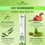Nature Glow Herbal Under Eye Gel Roll Combo | Grocsy