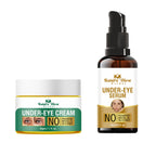 Nature Glow Herbal Under Eye Serum & Eye Cream Combo | Grocsy