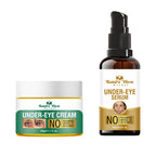 Nature Glow Herbal Under Eye Serum & Eye Cream Combo | Grocsy