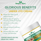 Nature Glow Herbal Under Eye Serum & Eye Cream Combo | Grocsy