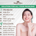 Nature Glow Herbal Under Eye Serum & Eye Cream Combo | Grocsy