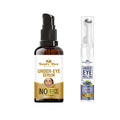 Nature Glow Herbal Under Eye Serum & Bluebery Roll On Combo | Grocsy