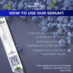 Nature Glow Herbal Under Eye Serum & Bluebery Roll On Combo | Grocsy