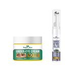 Nature Glow Herbal Under Eye Cream & Bluebery Roll On Combo | Grocsy