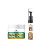 Nature Glow Herbal Under Eye Cream & Caffiene Roll On Combo | Grocsy