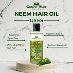 Nature Glow Herbal Neem & Bhringraj Hair Oil Combo | Grocsy