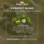 Nature Glow Herbal Castor & Onion With Black Seed Hair Oil Combo | Grocsy