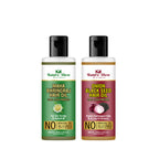 Nature Glow Herbal Bhringraj & Onion Black Seed Hair Oil Combo | Grocsy