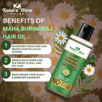 Nature Glow Herbal Bhringraj & Onion Black Seed Hair Oil Combo | Grocsy