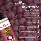 Nature Glow Herbal Bhringraj & Onion Black Seed Hair Oil Combo | Grocsy