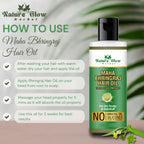 Nature Glow Herbal Bhringraj & 4 In 1 Hair Oil Combo | Grocsy