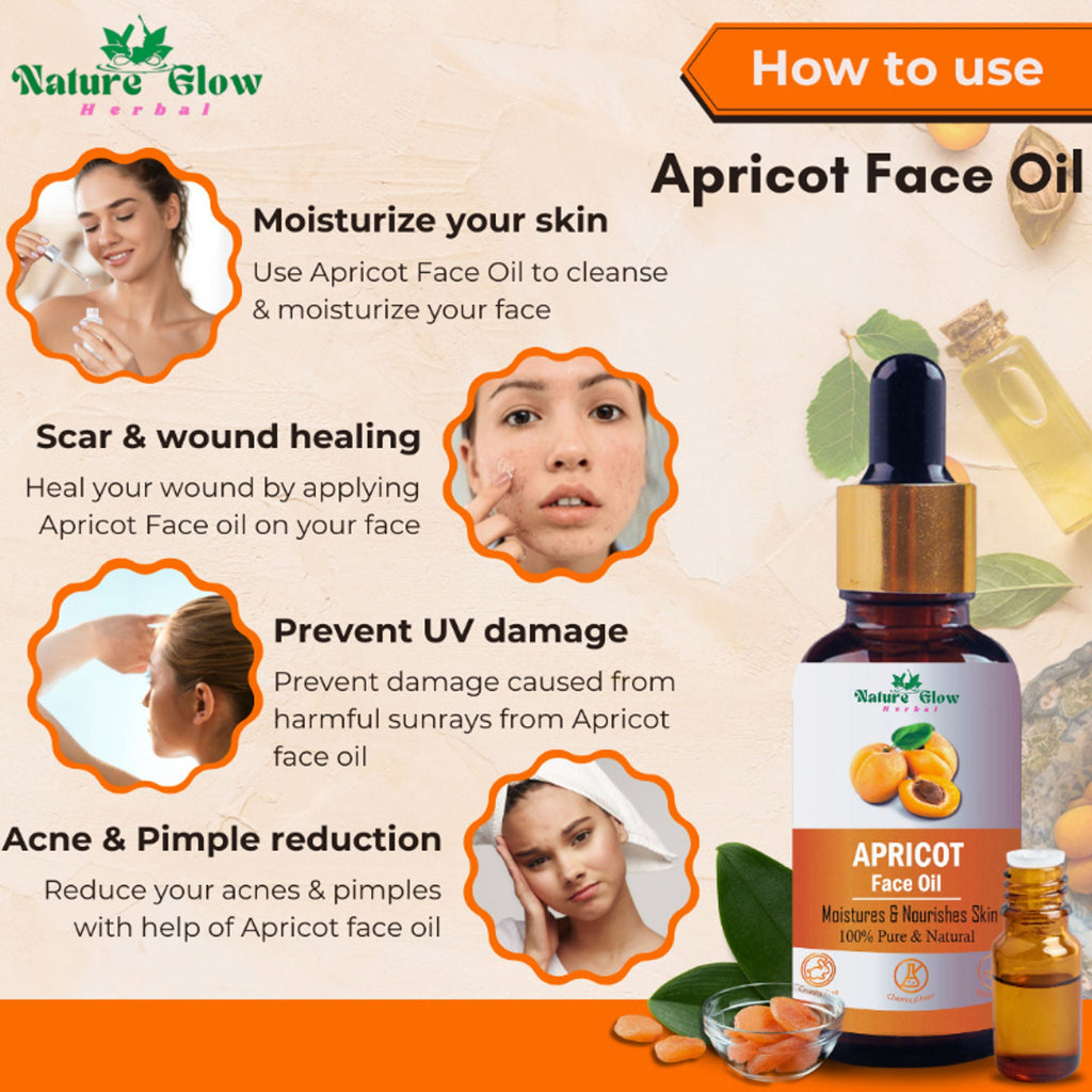 Nature Glow Herbal Apricoat Facial Oil | Grocsy