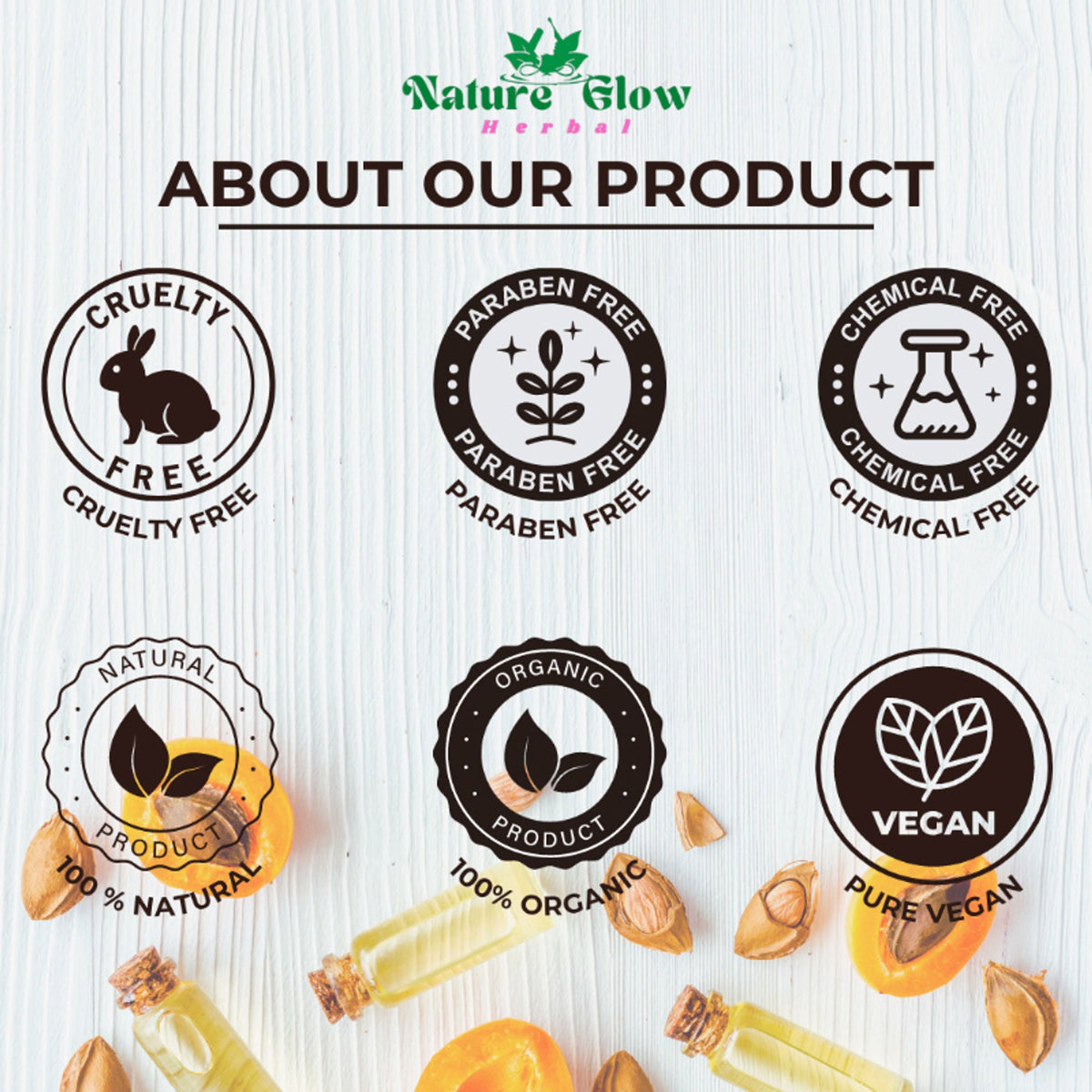 Nature Glow Herbal Apricoat Facial Oil | Grocsy